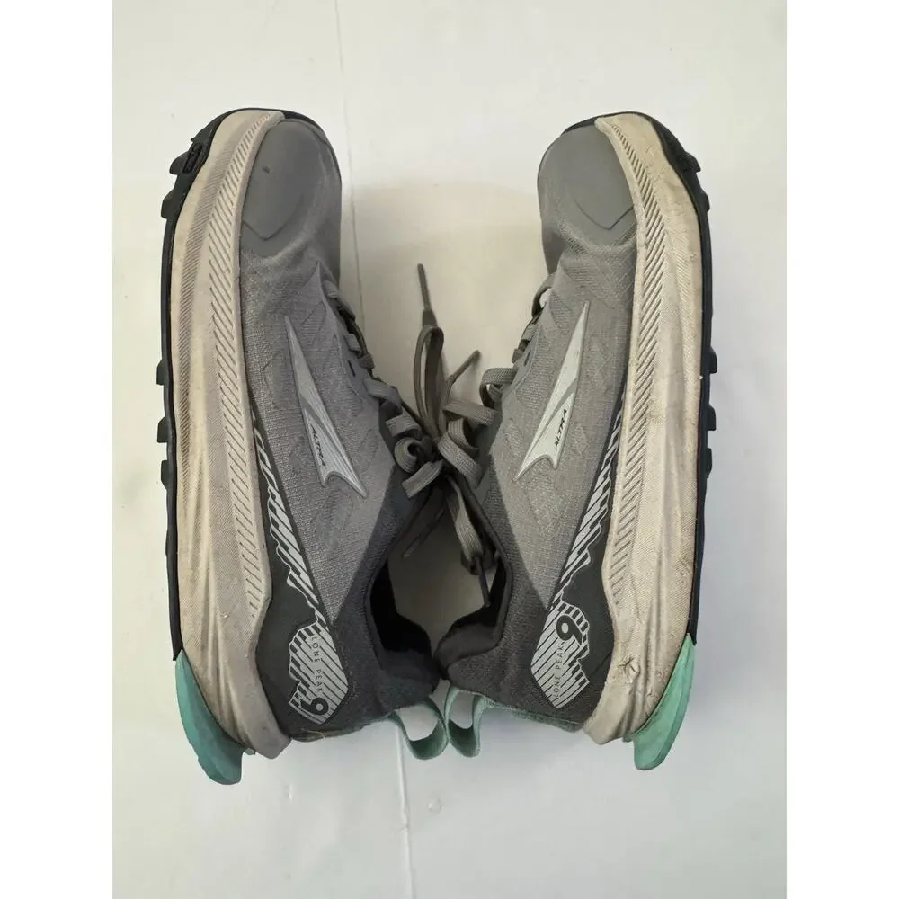 Altra Lone Peak 9 **FLAWS Womens Size 6 WIDE Trail Sneakers Gray Running Shoes